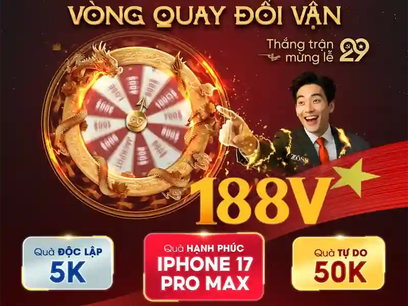 Bang xep hang cap do VIP va phan thuong tai 188v
